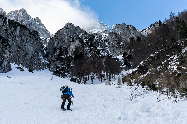 Hochstaufen-Nordwand-Winter-Chiemgau