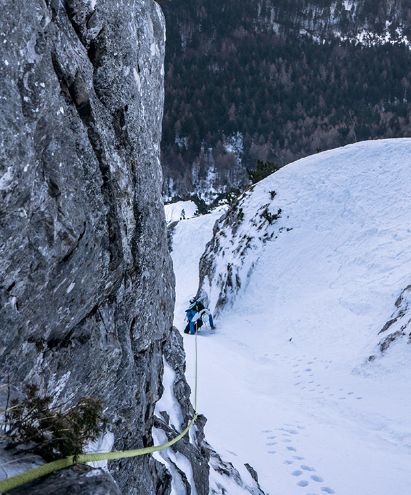 Hochstaufen-Nordwand-Winter-Chiemgau