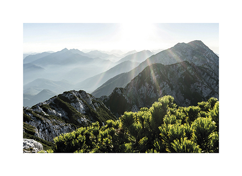Blick vom Hochstaufen in Richtung Zwiesel