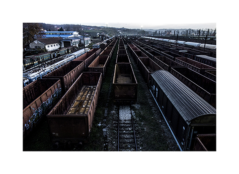Alte Güterwaggons in Doboj in Bosnien-Herzegowina